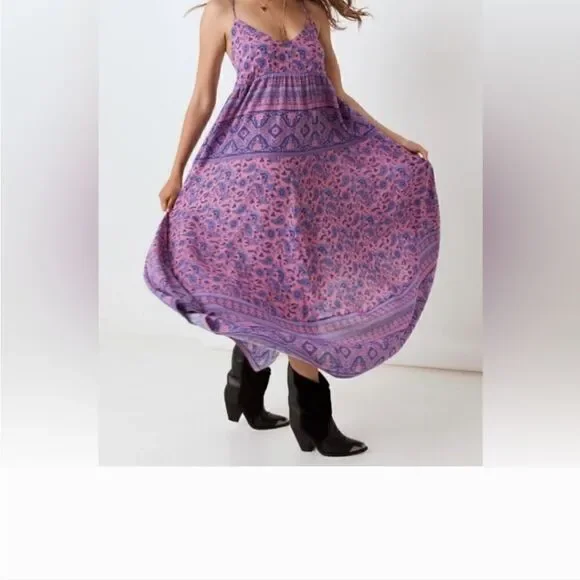 Spell And The Gypsy Journey purple maxi dress in Mulberry  Size Small - Picture 6 of 11